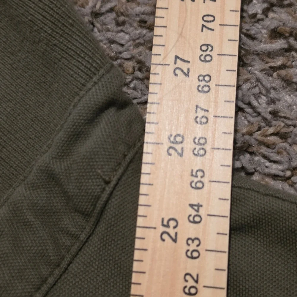 Tommy Hilfiger Mens Slim Fit Stretch Polo Shirt Olive Green Large Short Sleeve